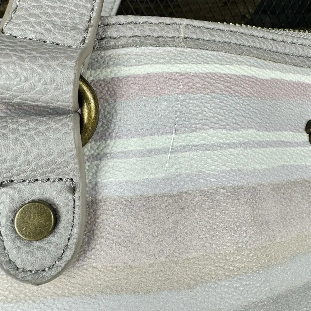 Elliott Lucca‎ Aria Multicolor Stripe Large Tote Shoulder Handbag Retail $128